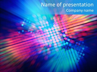 Broadband Red Light Abstract PowerPoint Template