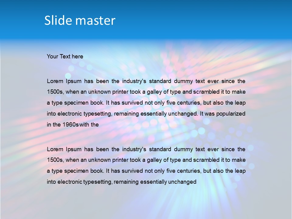 Broadband Red Light Abstract PowerPoint Template