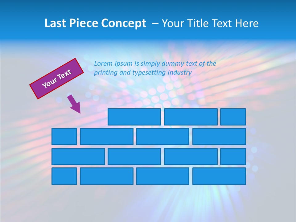 Broadband Red Light Abstract PowerPoint Template