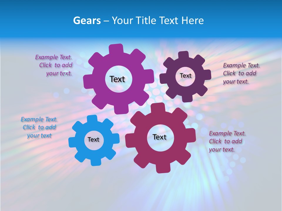 Broadband Red Light Abstract PowerPoint Template