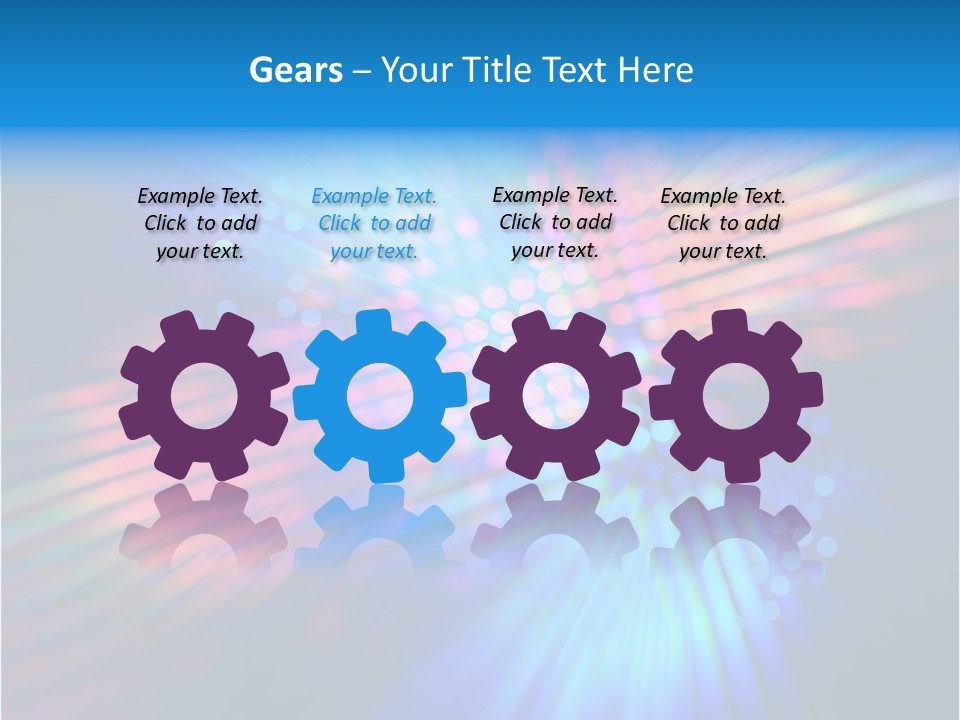 Broadband Red Light Abstract PowerPoint Template