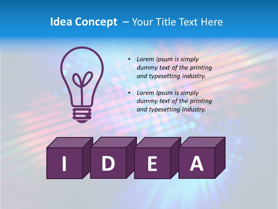 Broadband Red Light Abstract PowerPoint Template