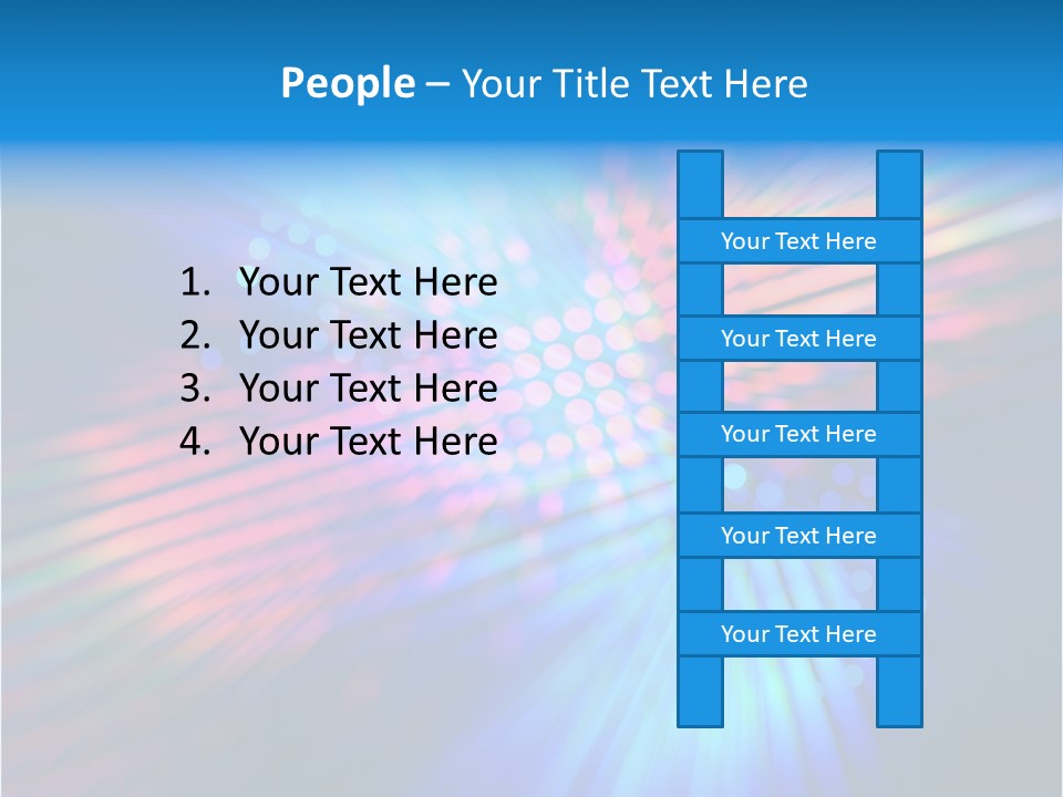 Broadband Red Light Abstract PowerPoint Template