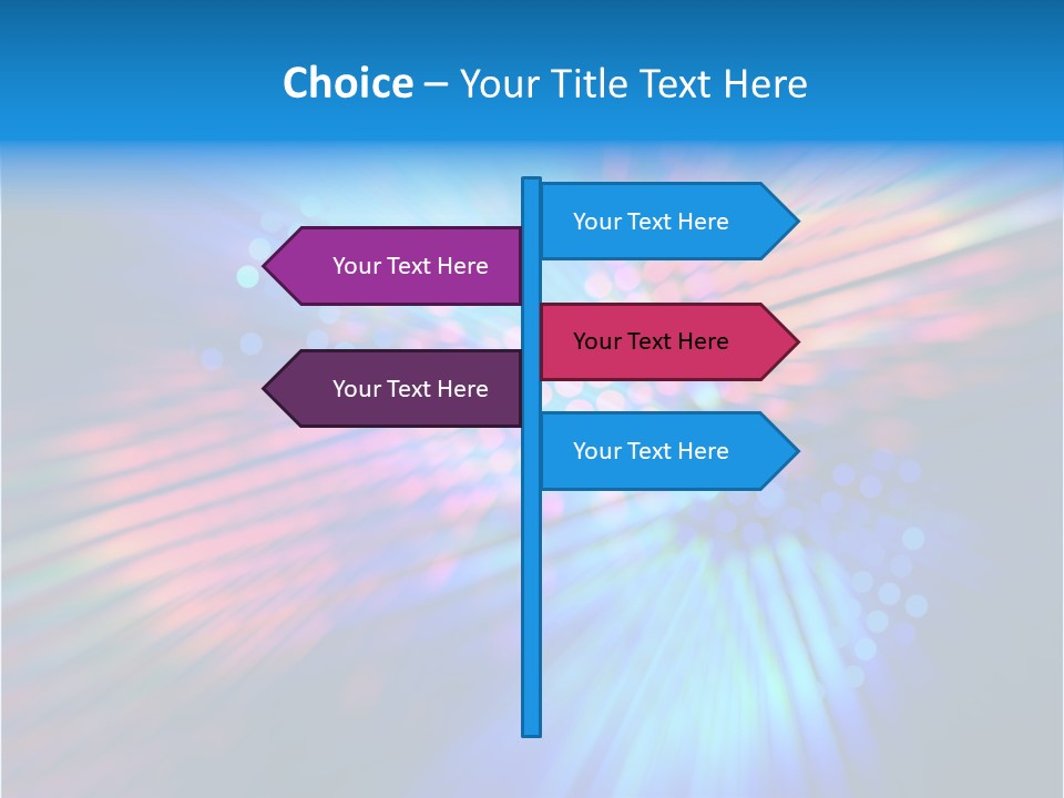 Broadband Red Light Abstract PowerPoint Template