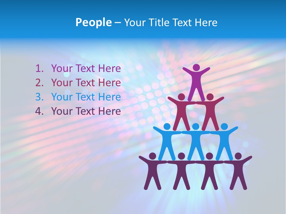 Broadband Red Light Abstract PowerPoint Template