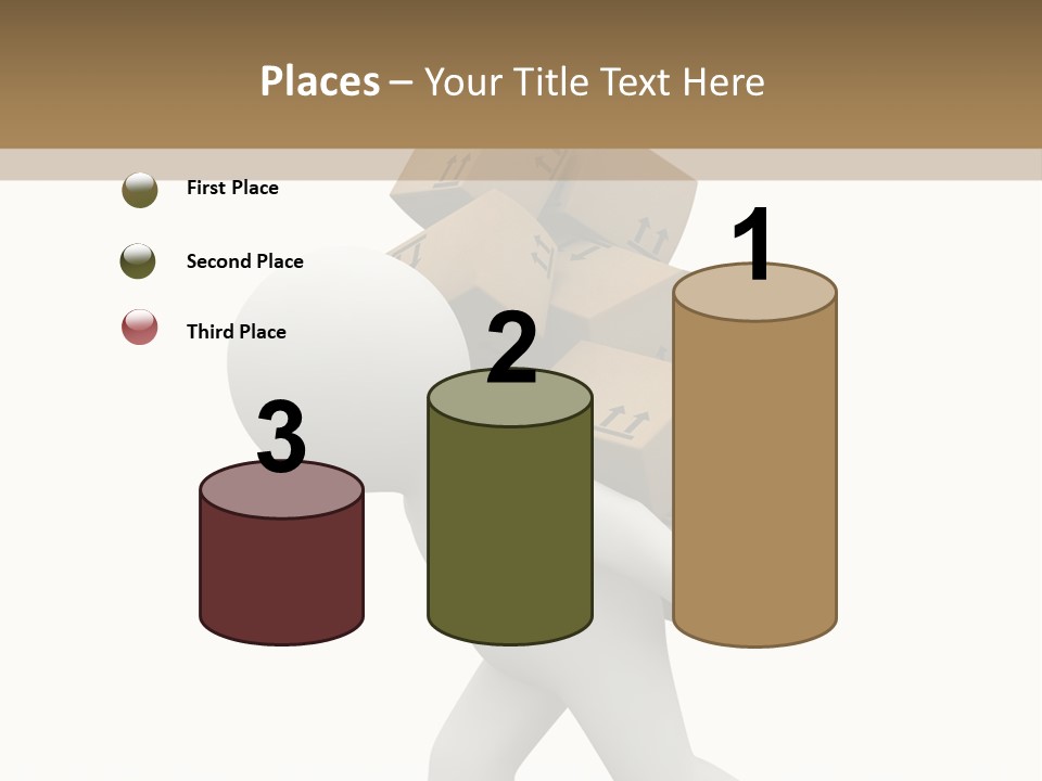 White Fragile Transport PowerPoint Template