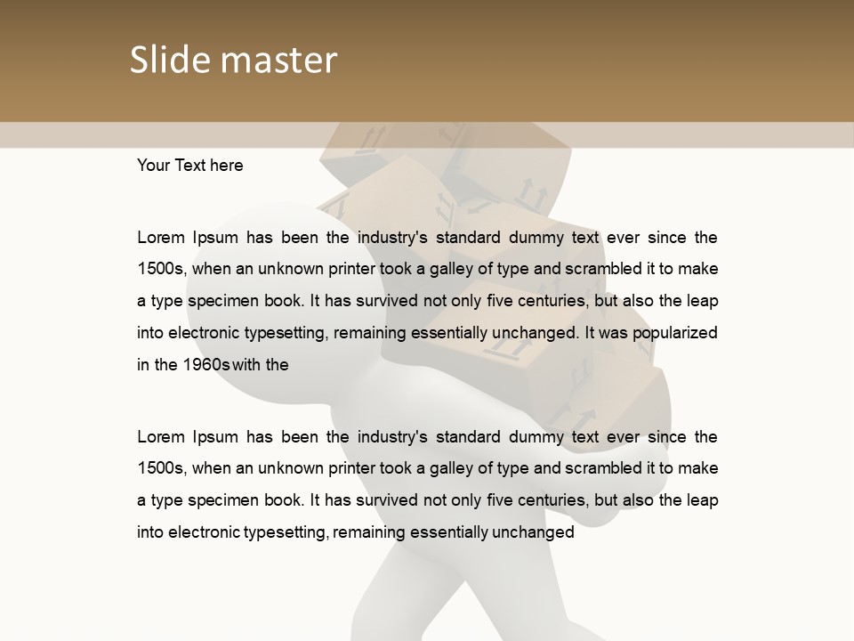 White Fragile Transport PowerPoint Template