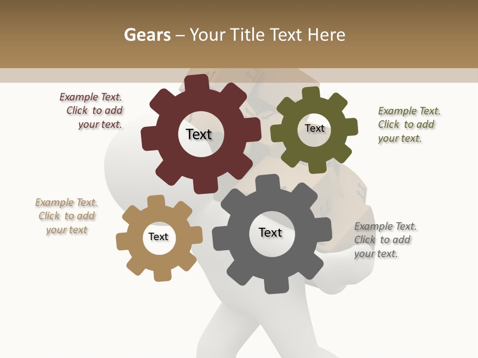 White Fragile Transport PowerPoint Template