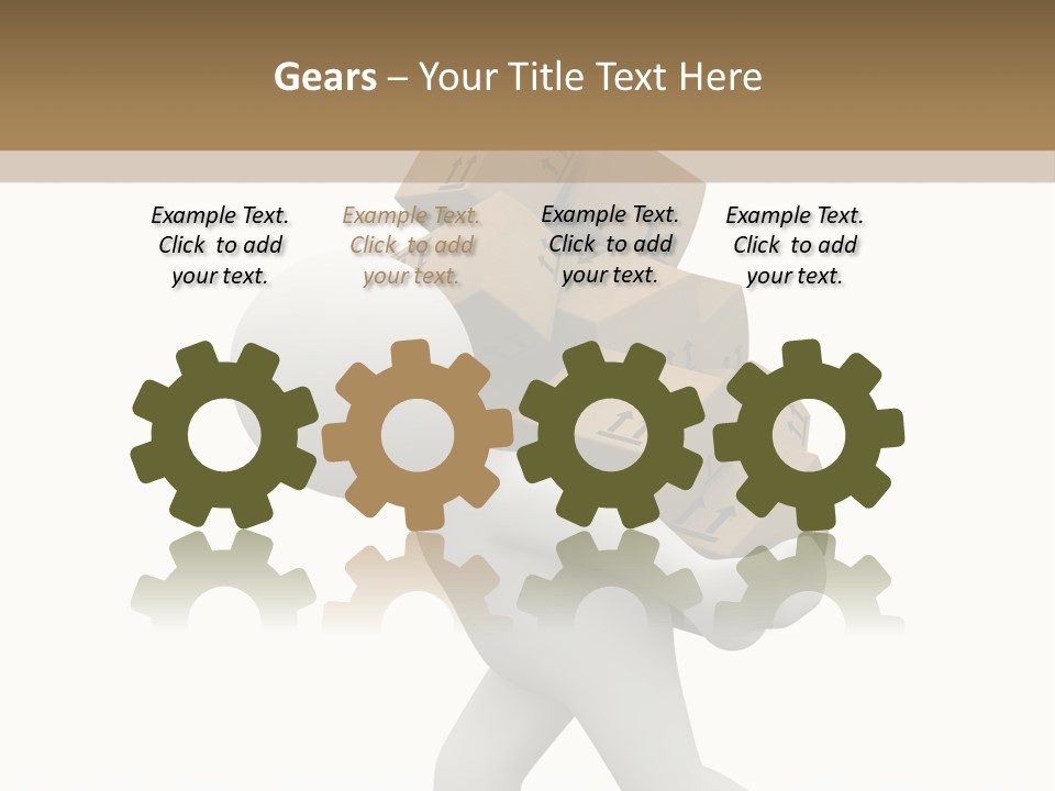 White Fragile Transport PowerPoint Template