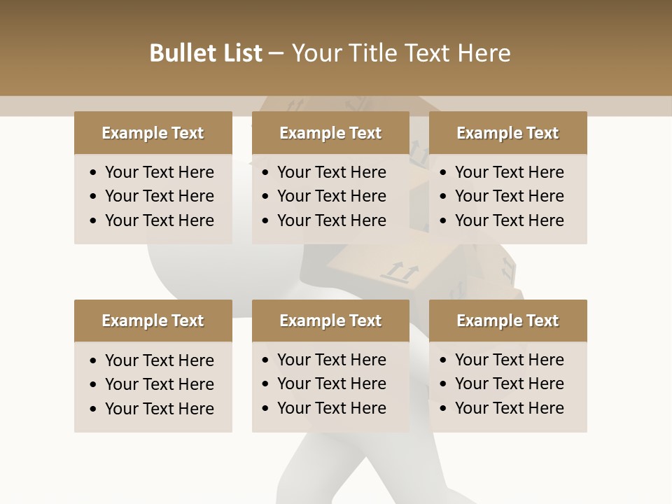White Fragile Transport PowerPoint Template