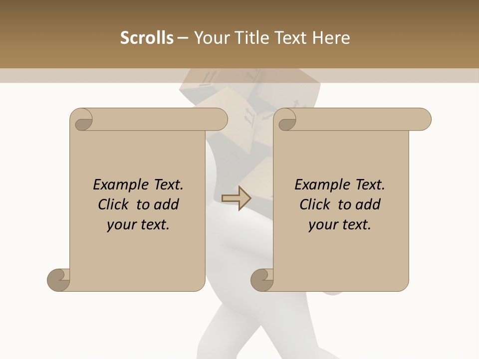 White Fragile Transport PowerPoint Template