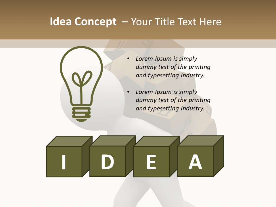 White Fragile Transport PowerPoint Template