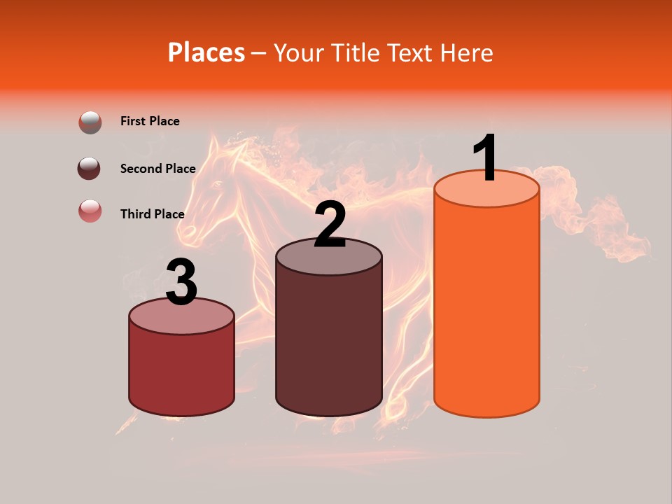 Galloping Power Idea PowerPoint Template