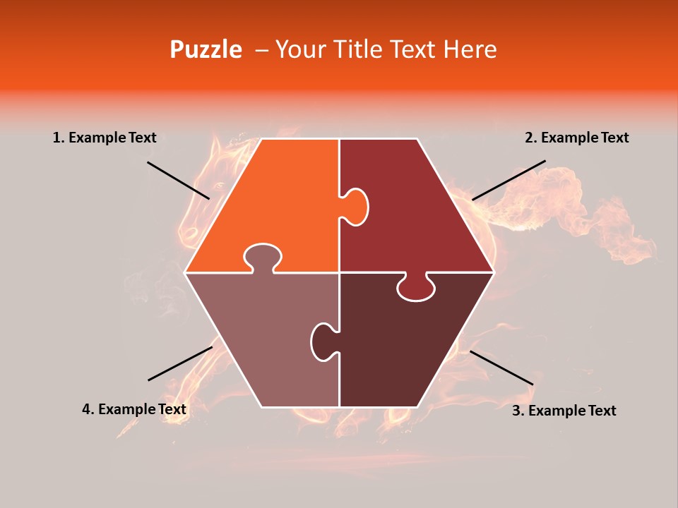 Galloping Power Idea PowerPoint Template