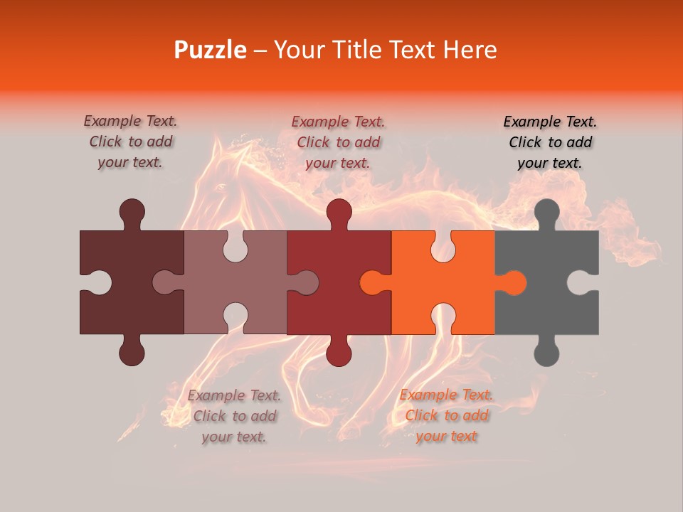 Galloping Power Idea PowerPoint Template