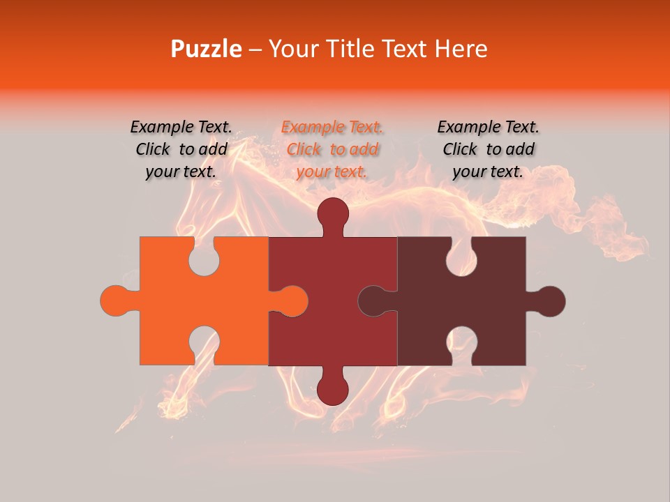 Galloping Power Idea PowerPoint Template