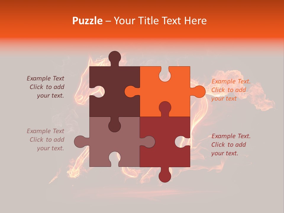 Galloping Power Idea PowerPoint Template