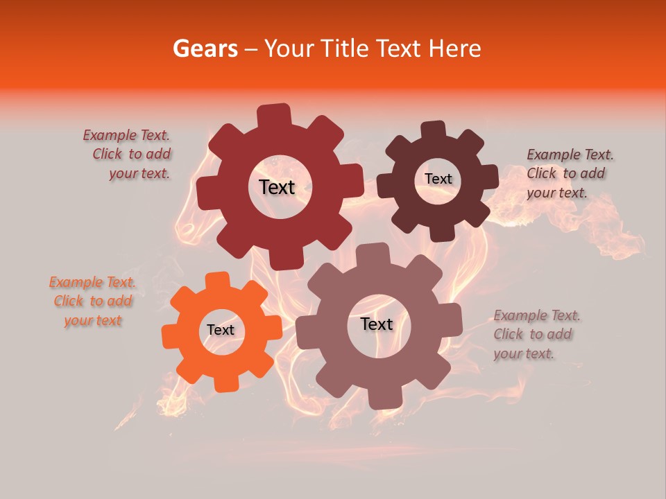 Galloping Power Idea PowerPoint Template