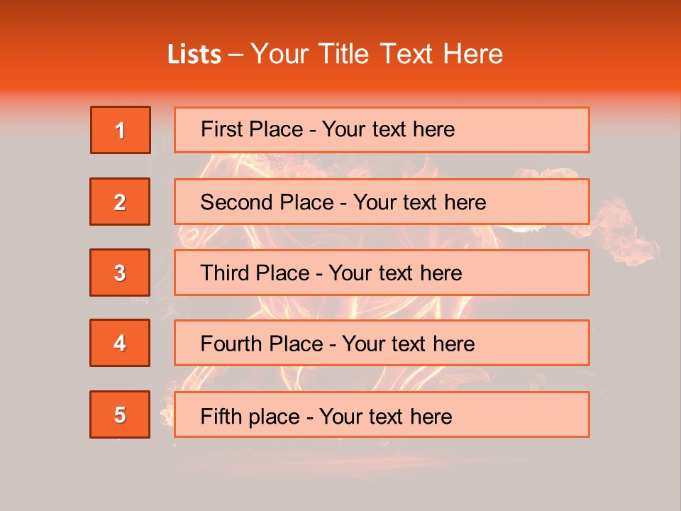 Galloping Power Idea PowerPoint Template