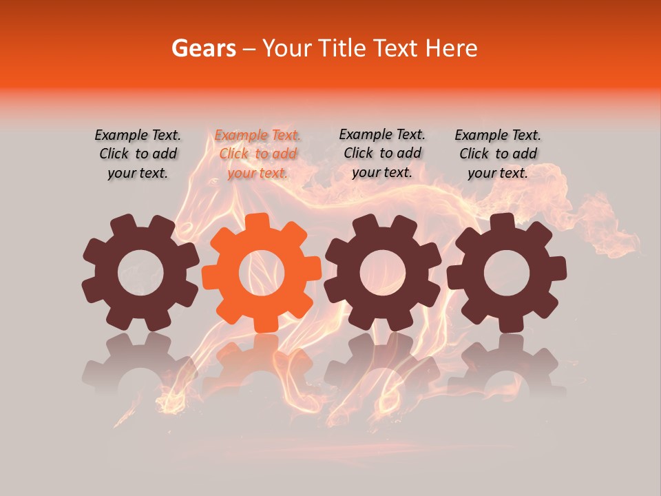 Galloping Power Idea PowerPoint Template
