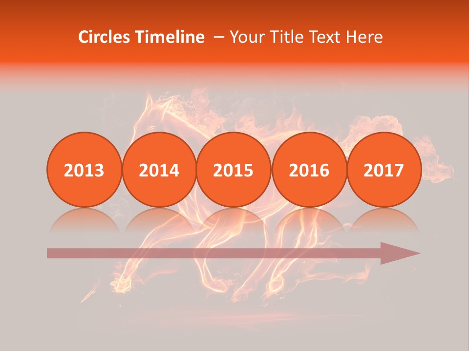 Galloping Power Idea PowerPoint Template