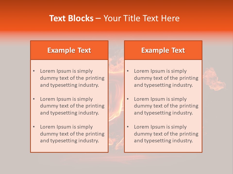 Galloping Power Idea PowerPoint Template