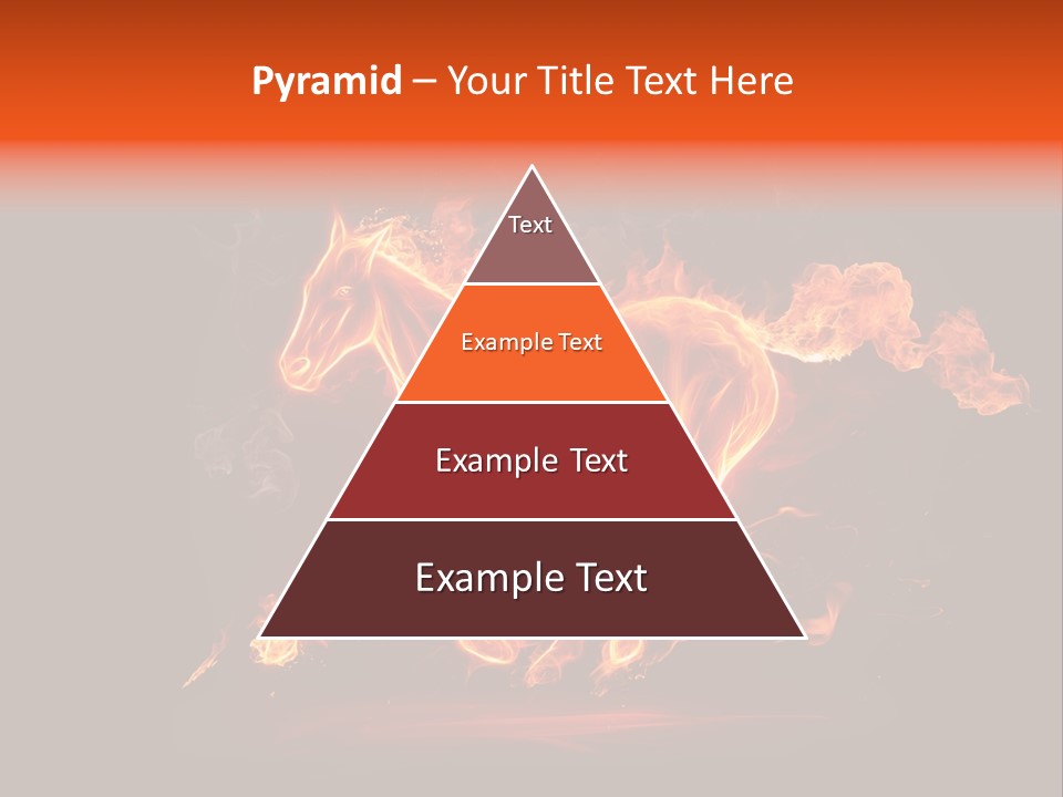 Galloping Power Idea PowerPoint Template