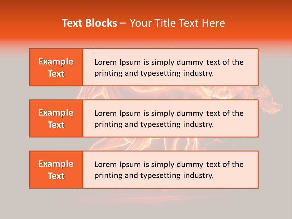 Galloping Power Idea PowerPoint Template