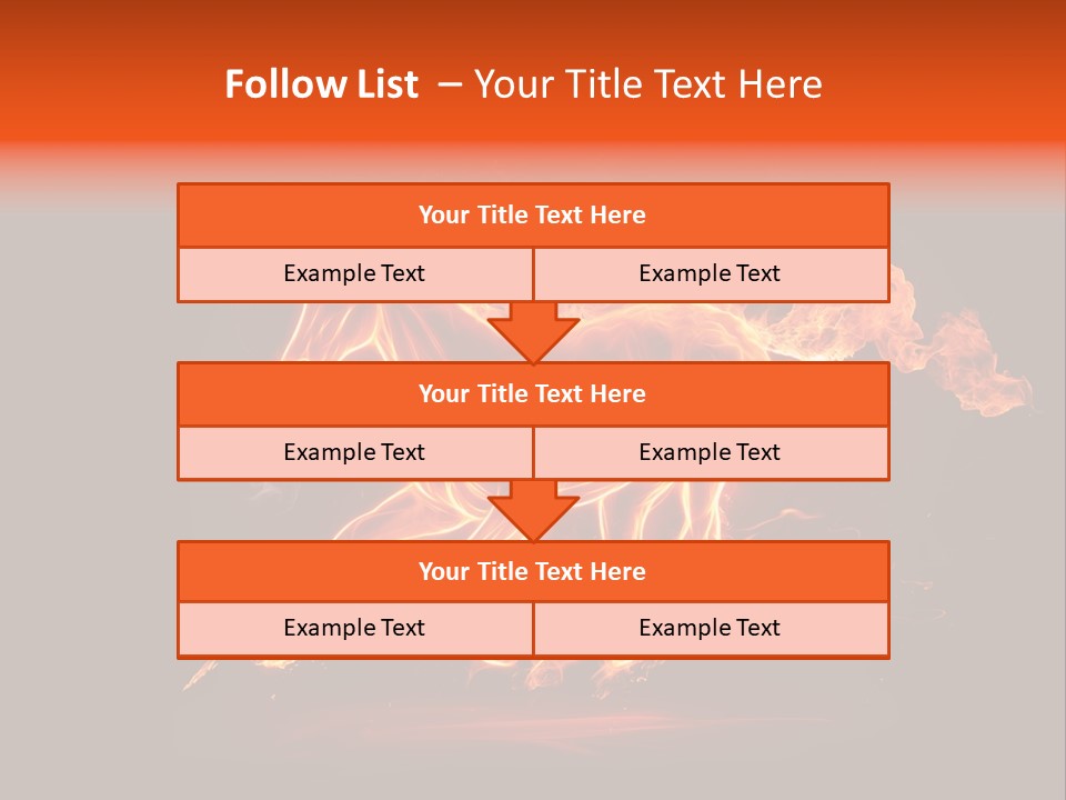 Galloping Power Idea PowerPoint Template
