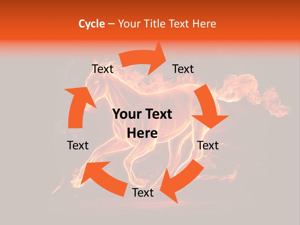 Galloping Power Idea PowerPoint Template