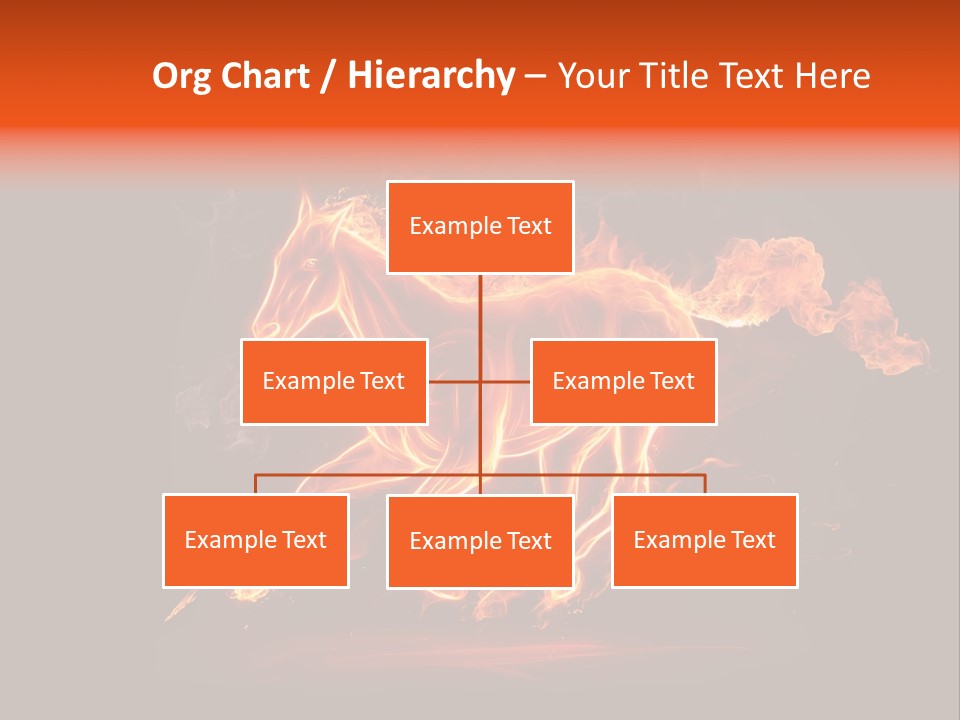 Galloping Power Idea PowerPoint Template