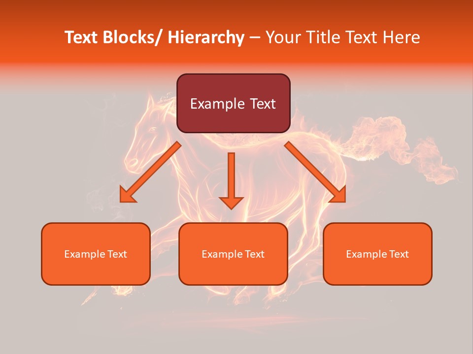 Galloping Power Idea PowerPoint Template