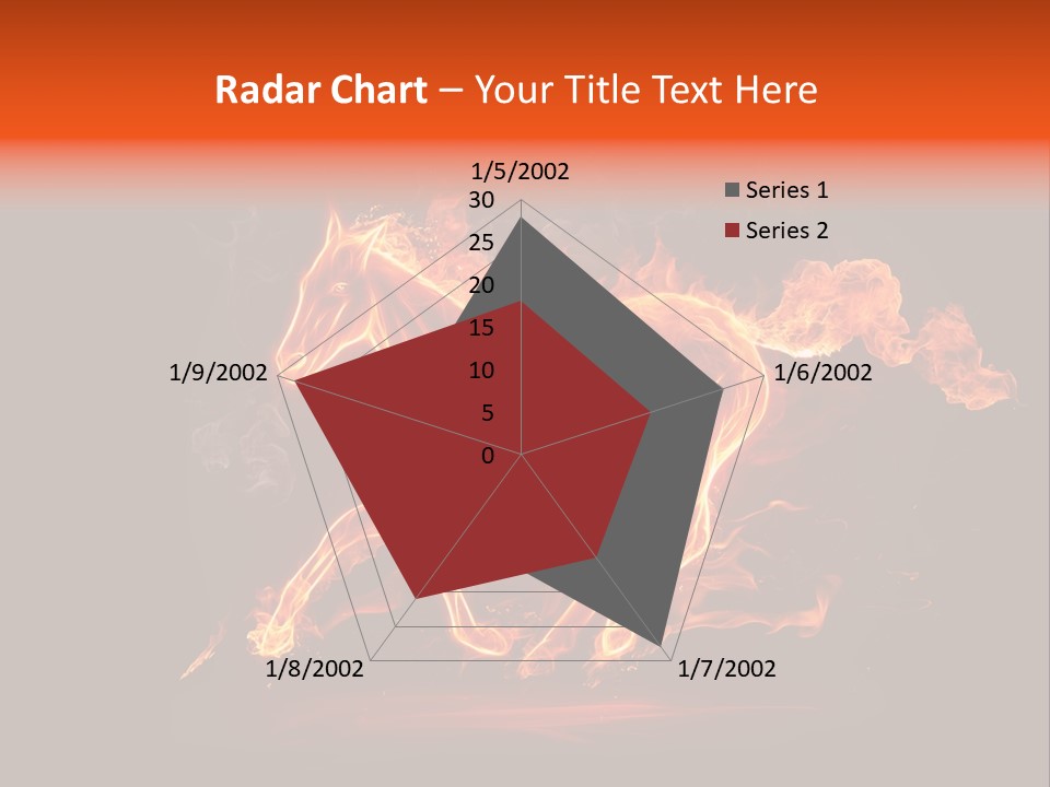 Galloping Power Idea PowerPoint Template