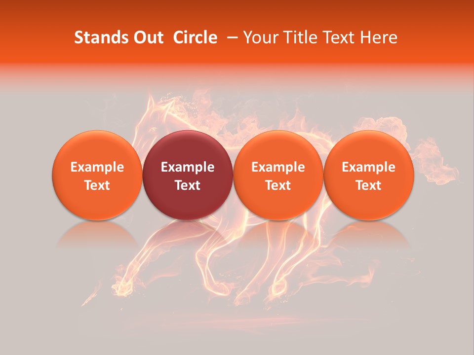 Galloping Power Idea PowerPoint Template