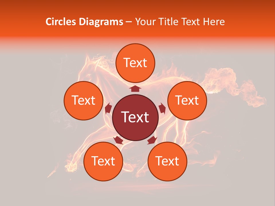 Galloping Power Idea PowerPoint Template