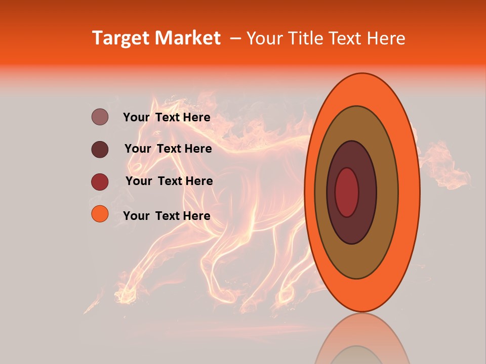 Galloping Power Idea PowerPoint Template