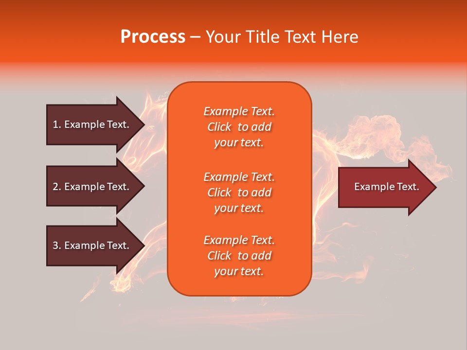 Galloping Power Idea PowerPoint Template