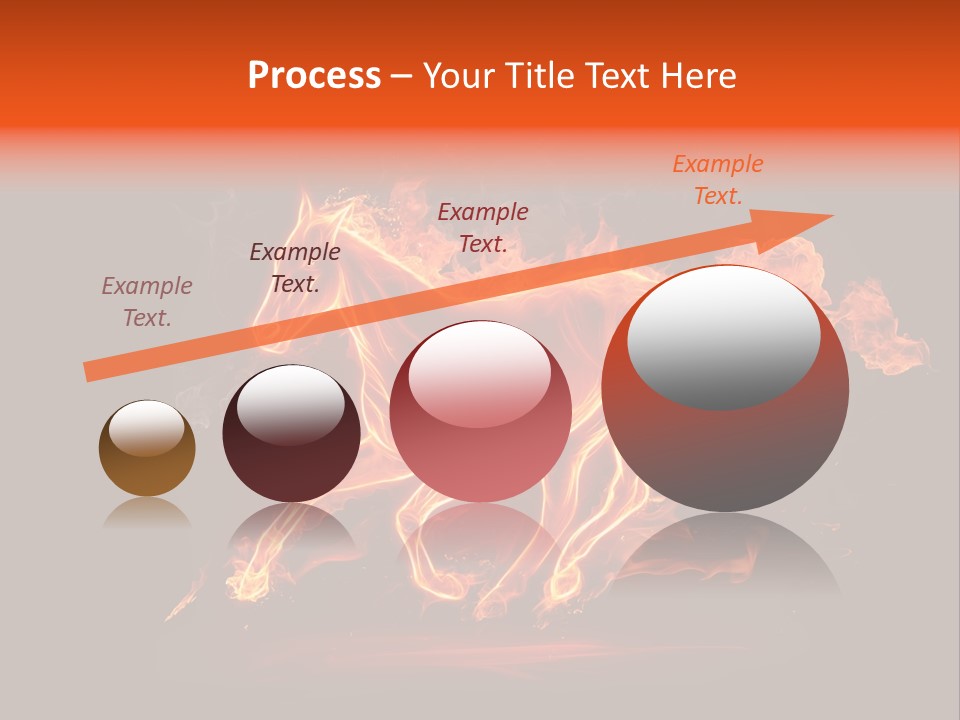 Galloping Power Idea PowerPoint Template