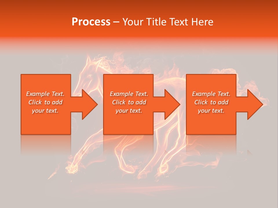 Galloping Power Idea PowerPoint Template