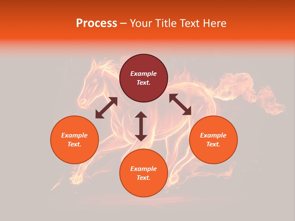 Galloping Power Idea PowerPoint Template