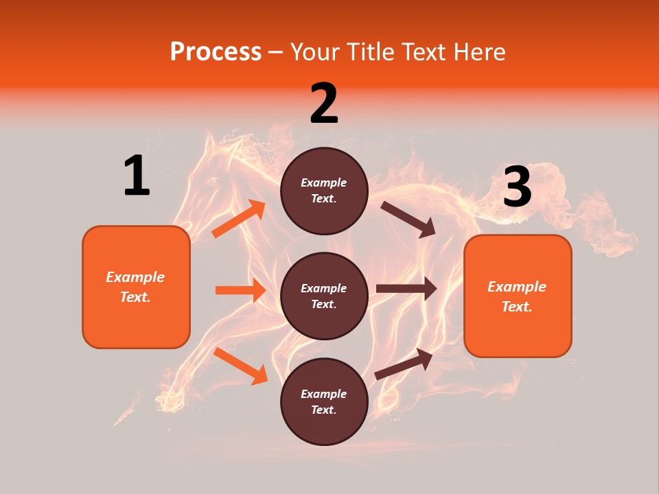 Galloping Power Idea PowerPoint Template