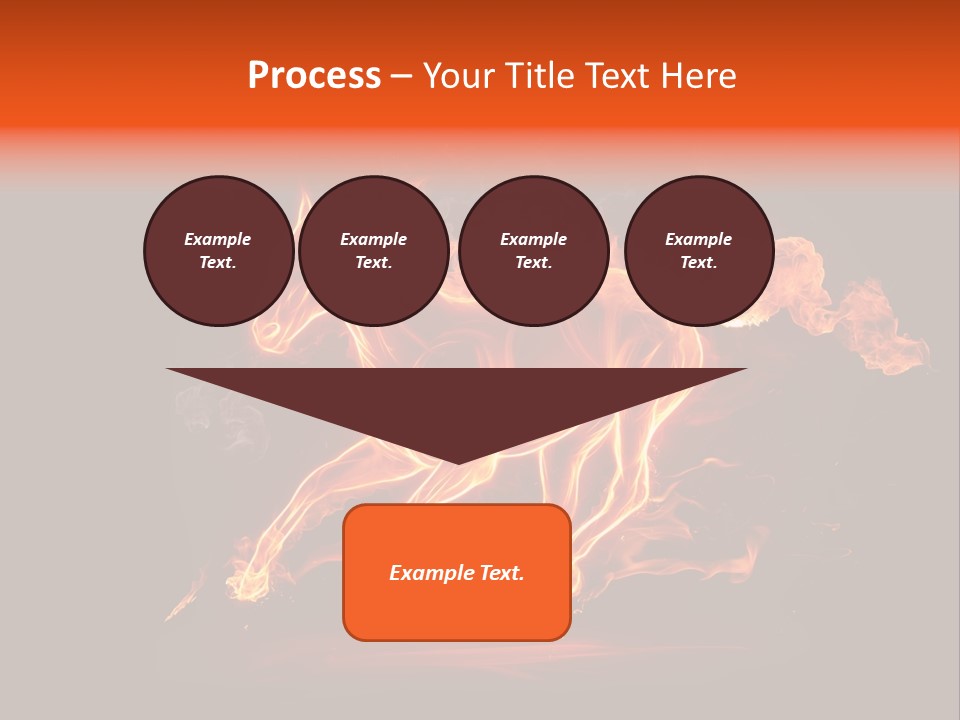 Galloping Power Idea PowerPoint Template