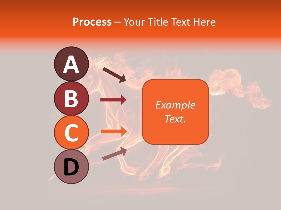 Galloping Power Idea PowerPoint Template