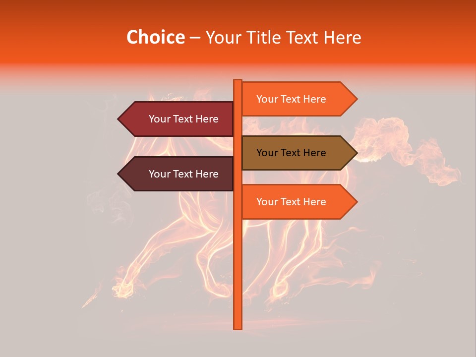 Galloping Power Idea PowerPoint Template