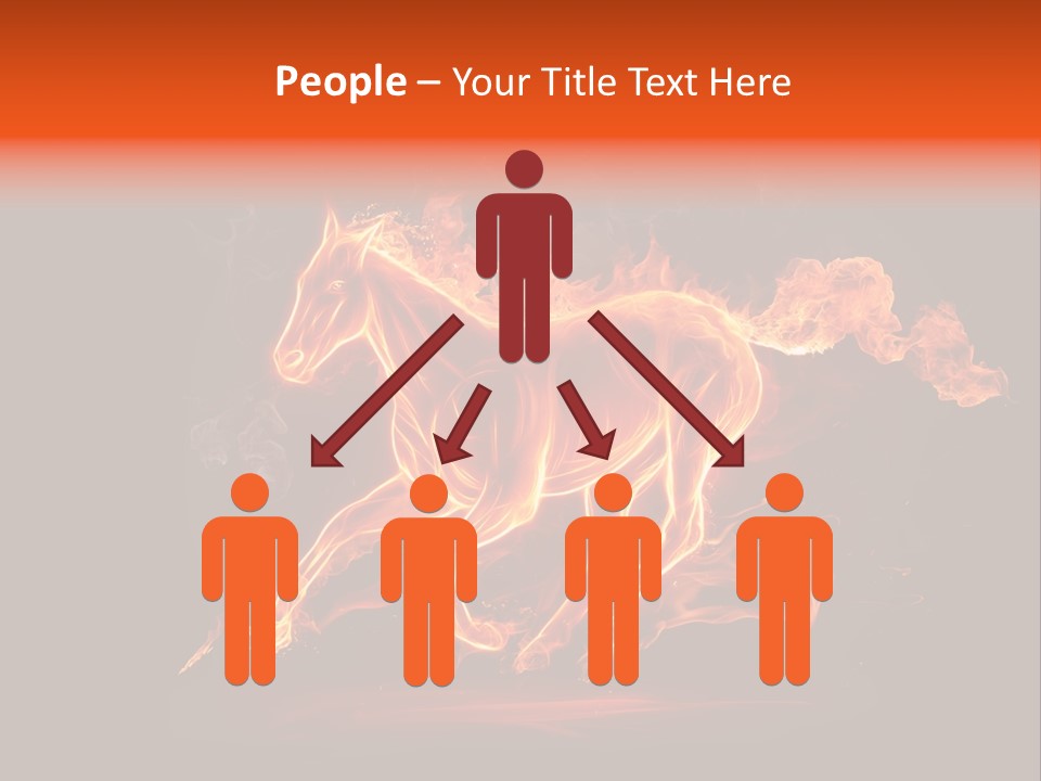 Galloping Power Idea PowerPoint Template
