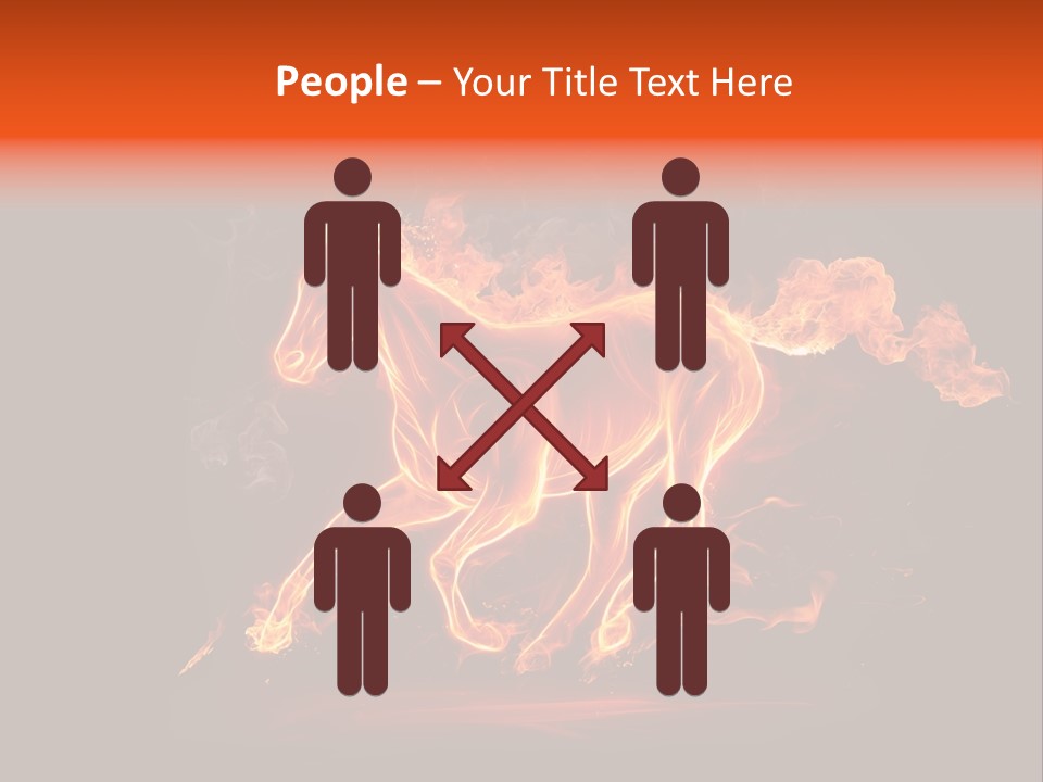 Galloping Power Idea PowerPoint Template