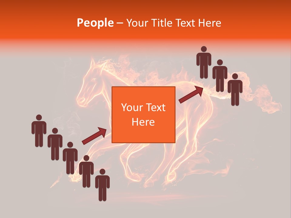 Galloping Power Idea PowerPoint Template