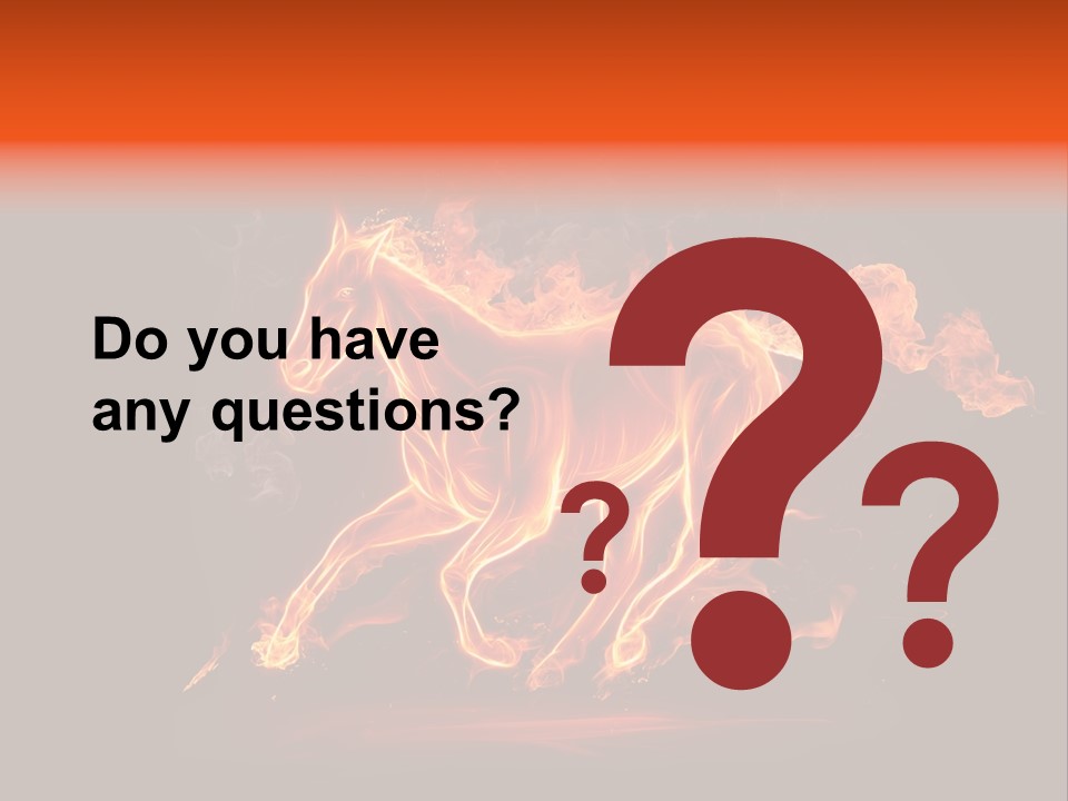 Galloping Power Idea PowerPoint Template