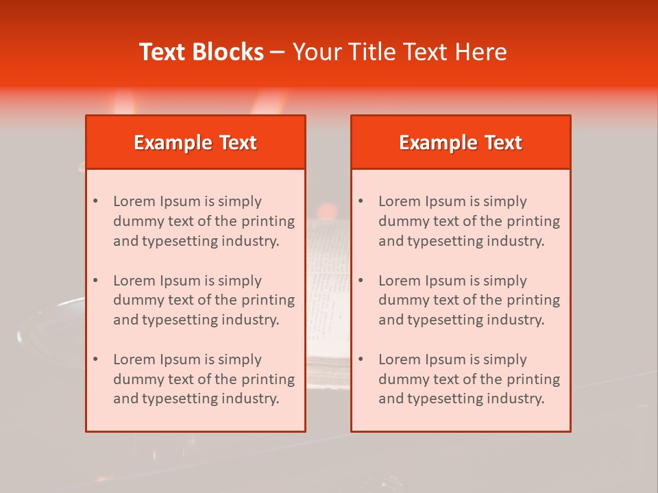 Table Eon Book PowerPoint Template