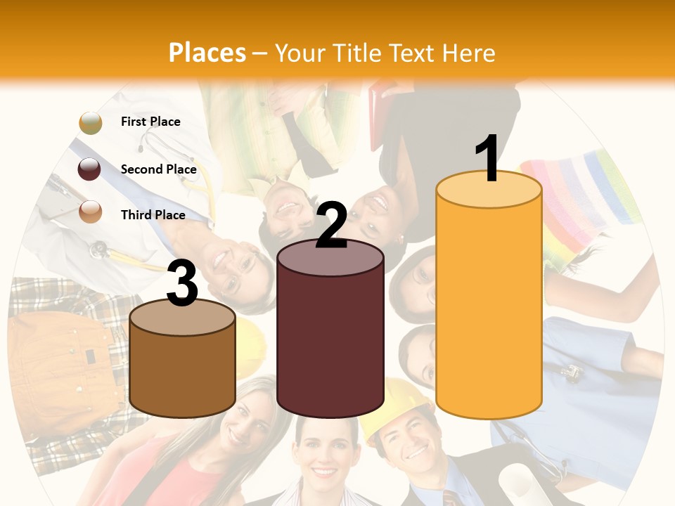 Team Meeting Throng PowerPoint Template